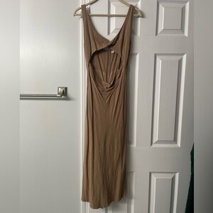 Rose & Remington Tan Cutout Dress